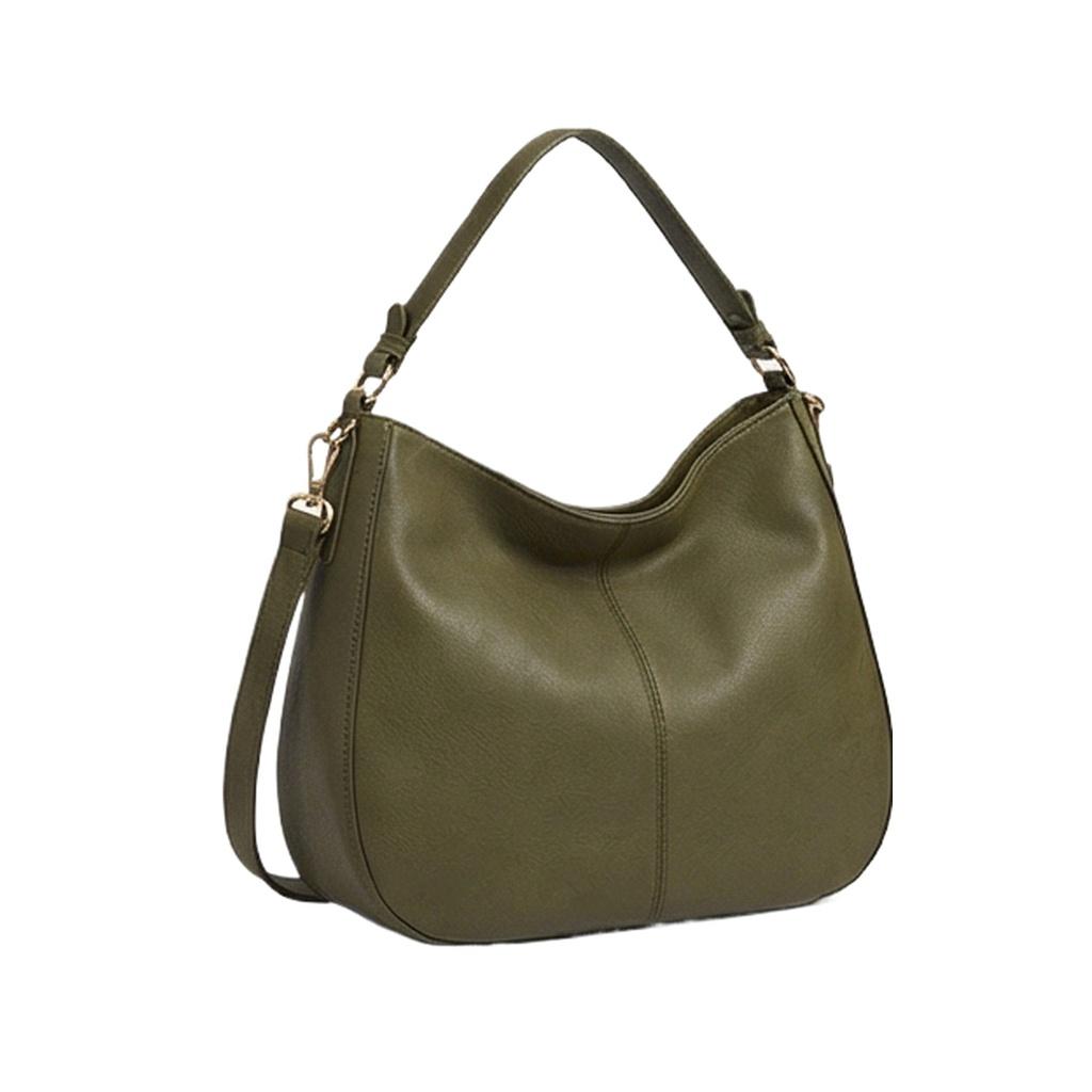 广诚OEM OEM PU Leather Hobo Handbag (Model HB-011) 工厂直供 MOQ 500pcs