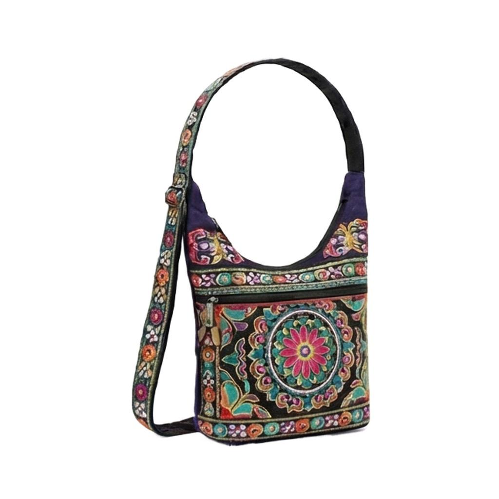 广诚OEM Ethnic Embroidered Handbag HB-019 工厂直供 MOQ 500pcs