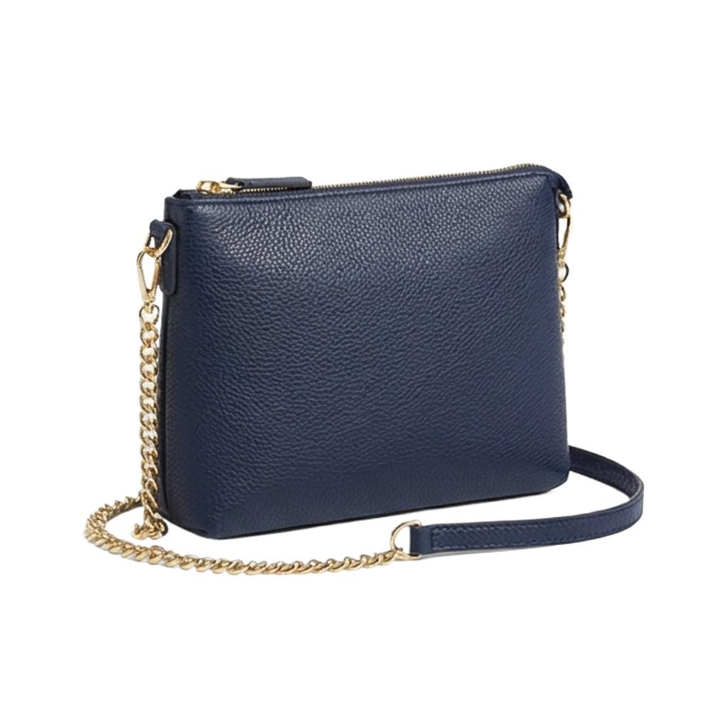 广诚OEM OEM Crossbody Handbag HB-020 (Pebbled PU, Metal Chain) 工厂直供 MOQ 500pcs