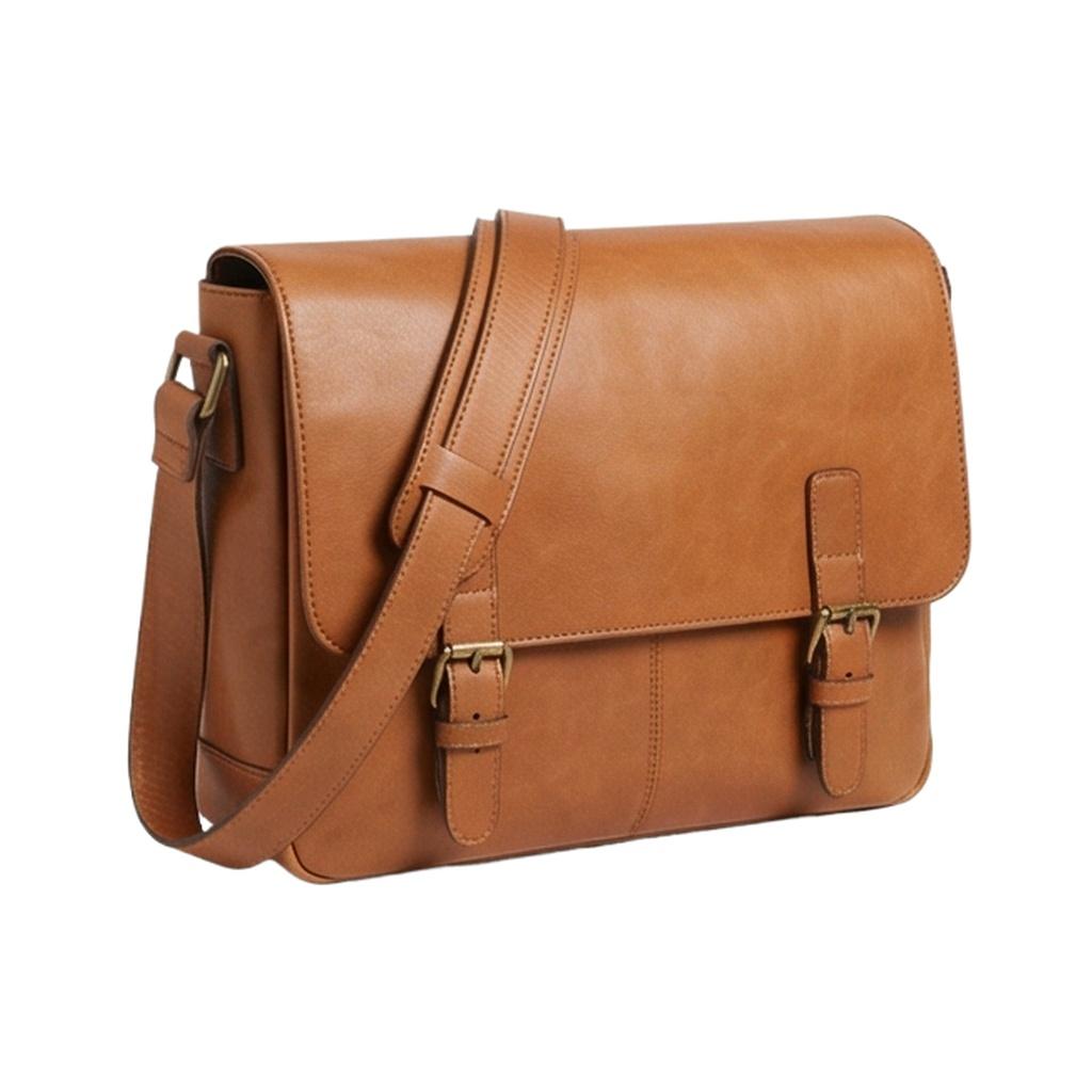 广诚OEM OEM PU Leather Laptop Messenger Bag LB-014 工厂直供 MOQ 500pcs